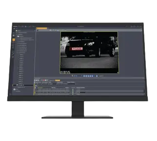 American Dynamics License Plate Recognition interface displaying captured data