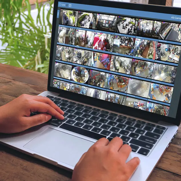 Cloudvue Video Playback running on MacBook