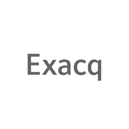 Logo of Exacq, expert in video recording systems for security.