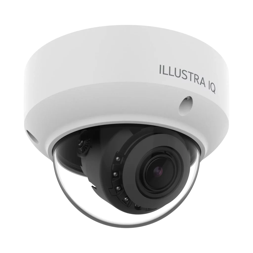 Illustra Flex Gen 4 Mini Dome Camera with 2MP, 5MP, and 8MP capabilities