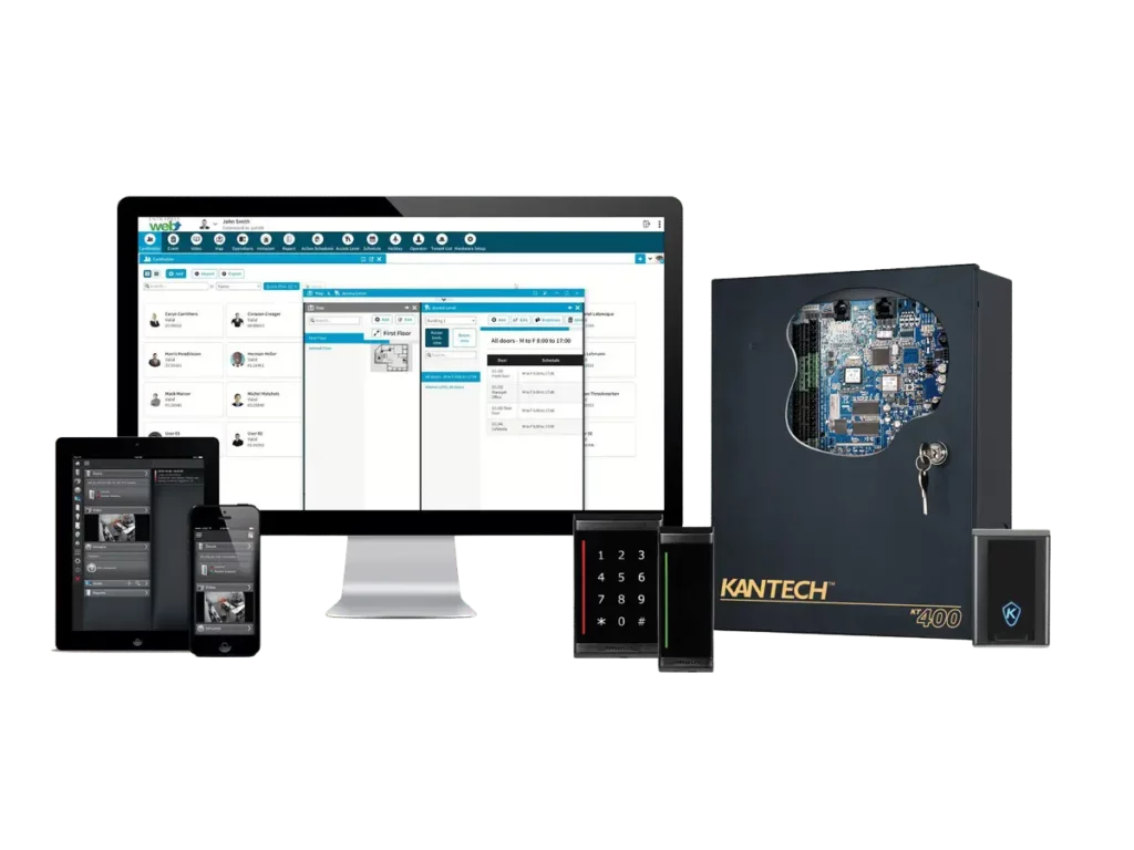Kantech Entrapass software solution overview showcasing its features.