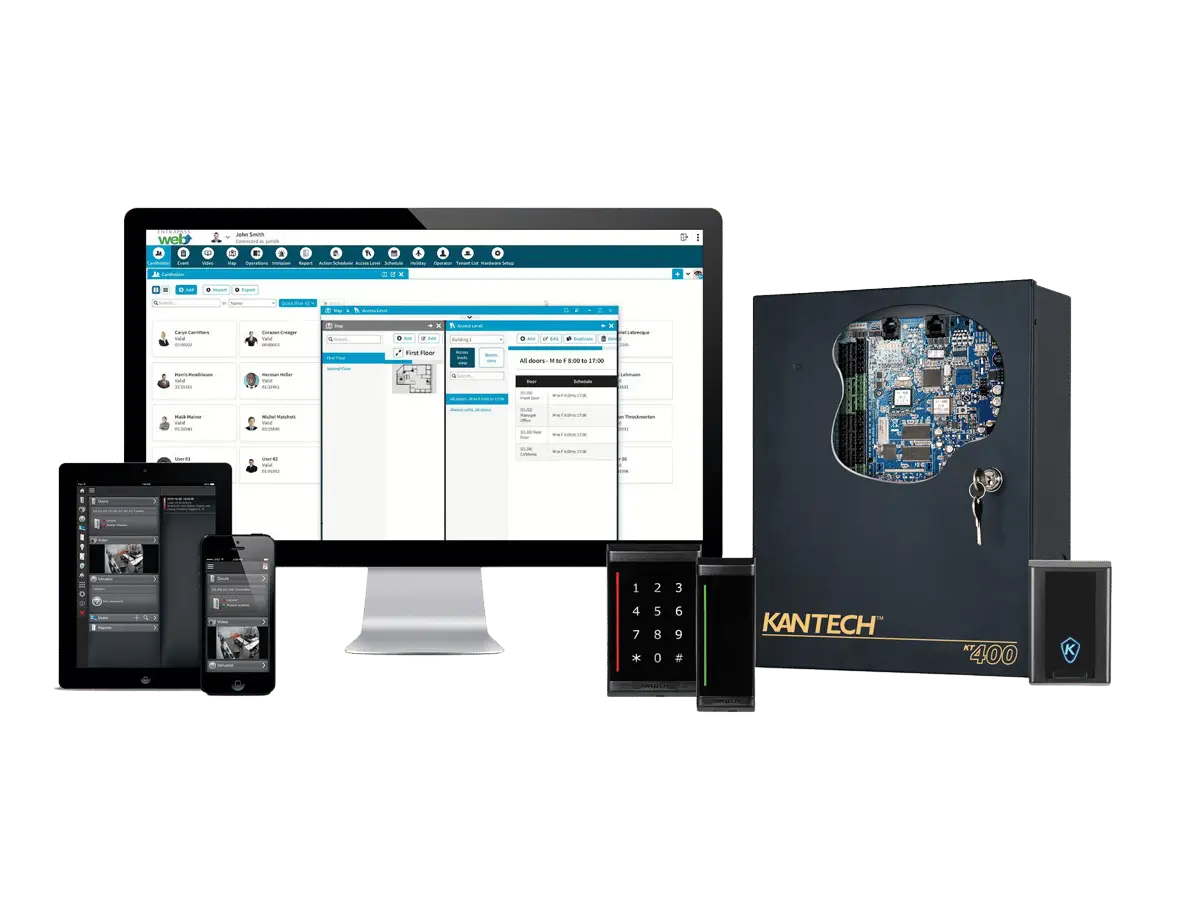 Kantech Entrapass software solution overview showcasing its features.