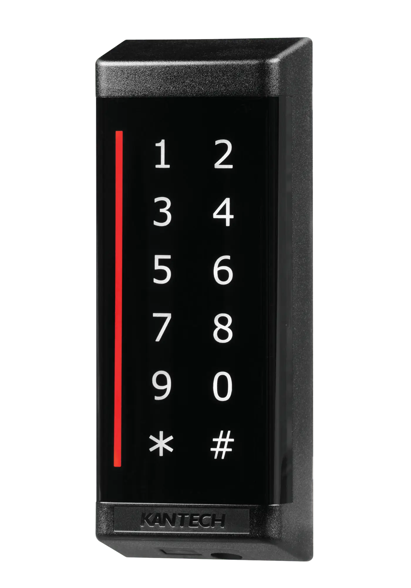Kantech IoSmart mullion reader with integrated keypad for secure and flexible access.