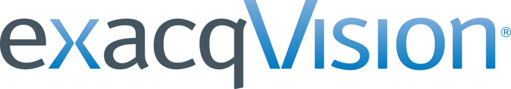 ExacqVision VMS software logo representing advanced video management solutions.