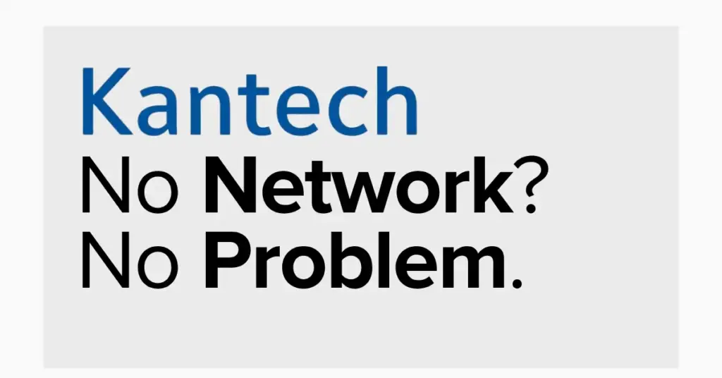 Kantech RS-485 daisy chain connection showing up to 32 controllers working without full IP dependency.